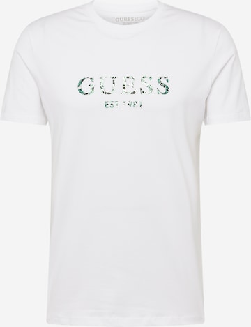 GUESS Tričko – bílá: přední strana