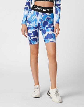 Skinny Leggings di Plein Sport in blu: frontale