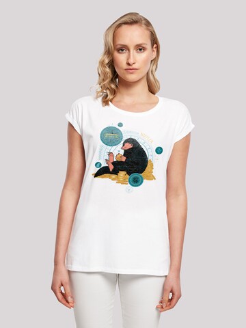 F4NT4STIC Shirt 'Phantastische Tierwesen Sitting Niffler' in White: front