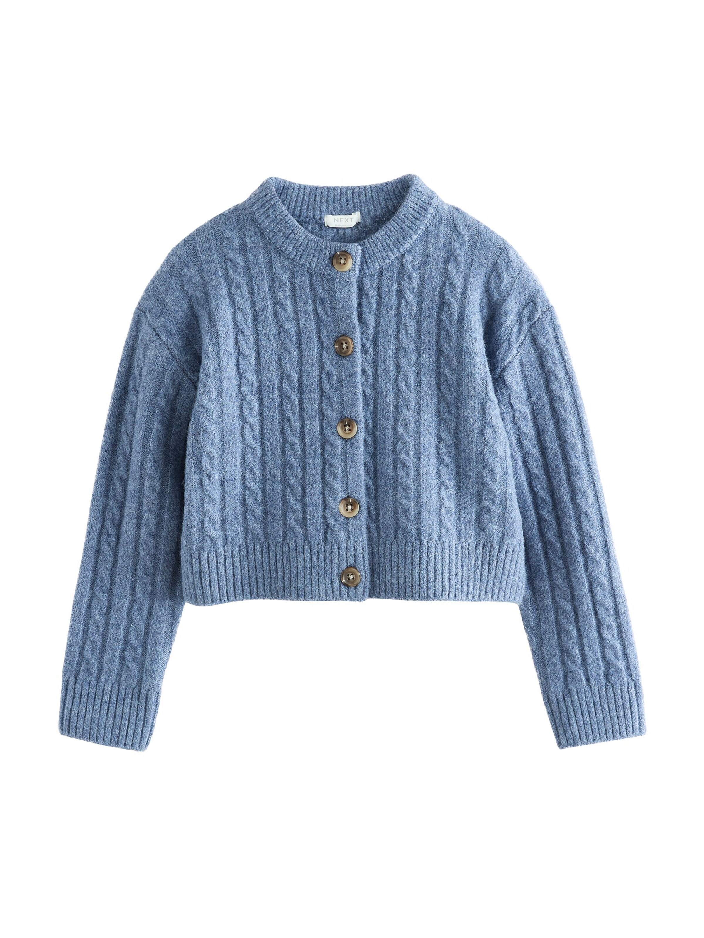 Next Strickjacke in Blau: Vorderseite