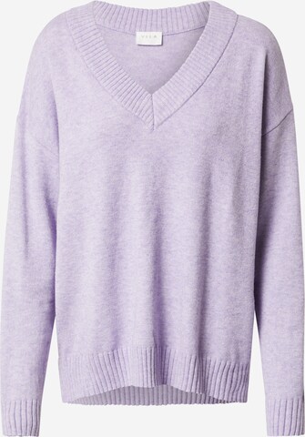 VILA Oversize pulóver - lila: elől
