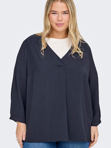 ONLY Carmakoma - Blusa 'Carmetta' en azul
