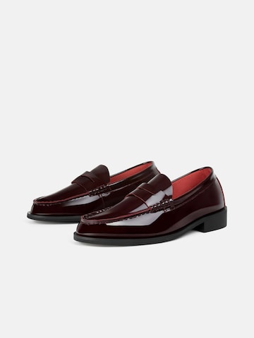 L37 HANDMADE SHOES Instappers 'TO MAKE IT EASIER' in Rood