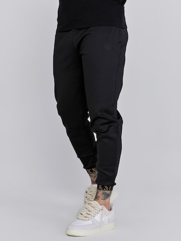 SikSilk Tapered Broek in Zwart: voorkant