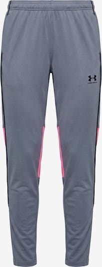 UNDER ARMOUR Urheiluhousut 'Challenger' koossa XS värissä tummanharmaa / vaaleanpunainen / musta, Tuotenäkymä