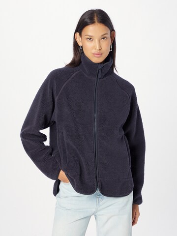 Derbe Fleece jas in Blauw: voorkant