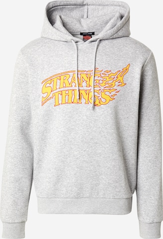 JACK & JONES Sweatshirt 'JORStranger Things' in Grau: Vorderseite