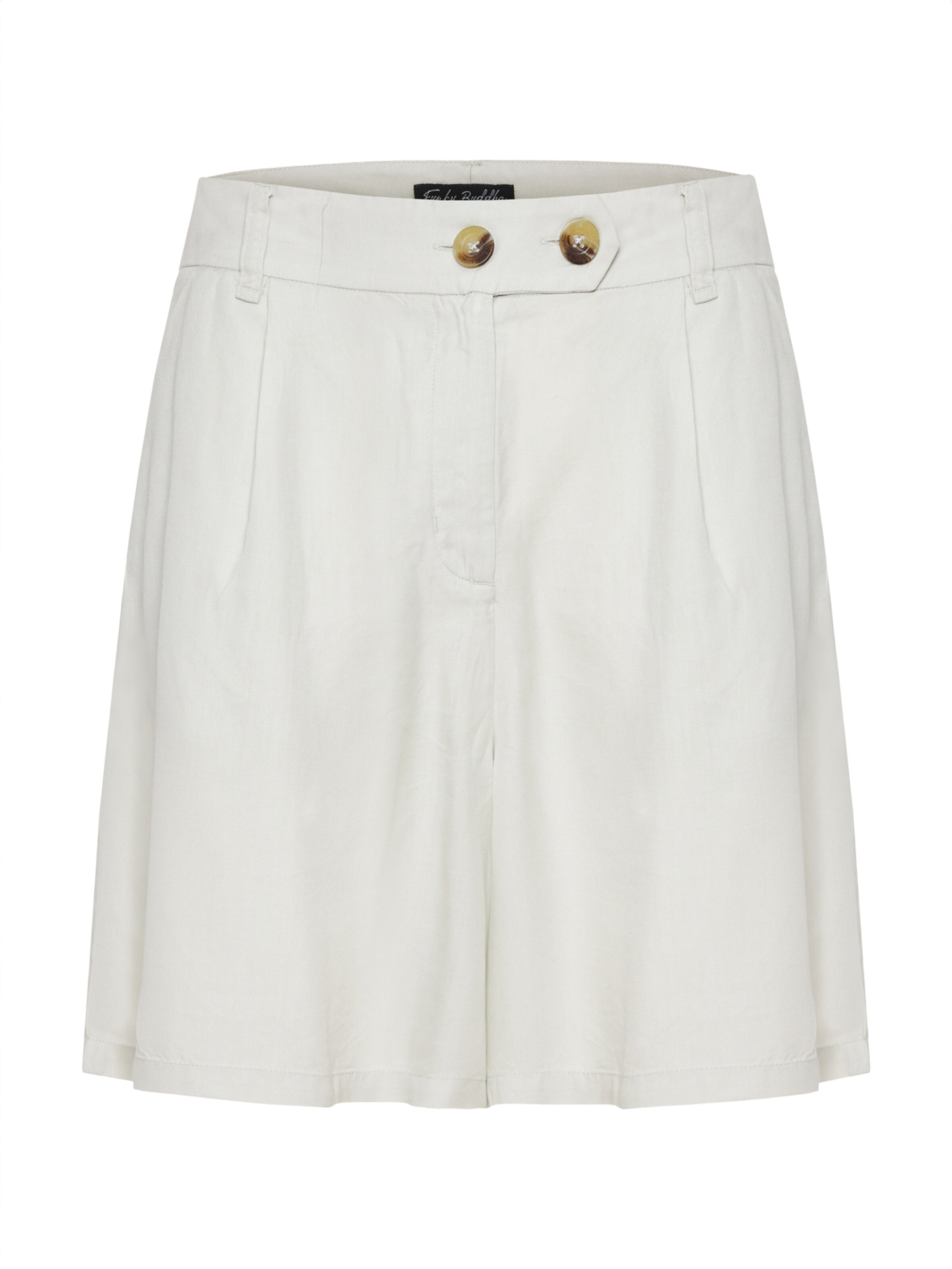 Funky Buddha Szabványos Élére vasalt nadrágok - szürke: elől