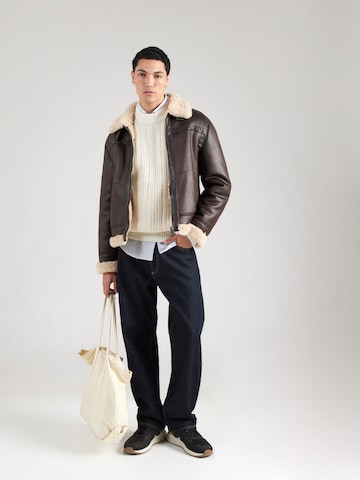 BOSS Πουλόβερ 'Korth' σε μπεζ