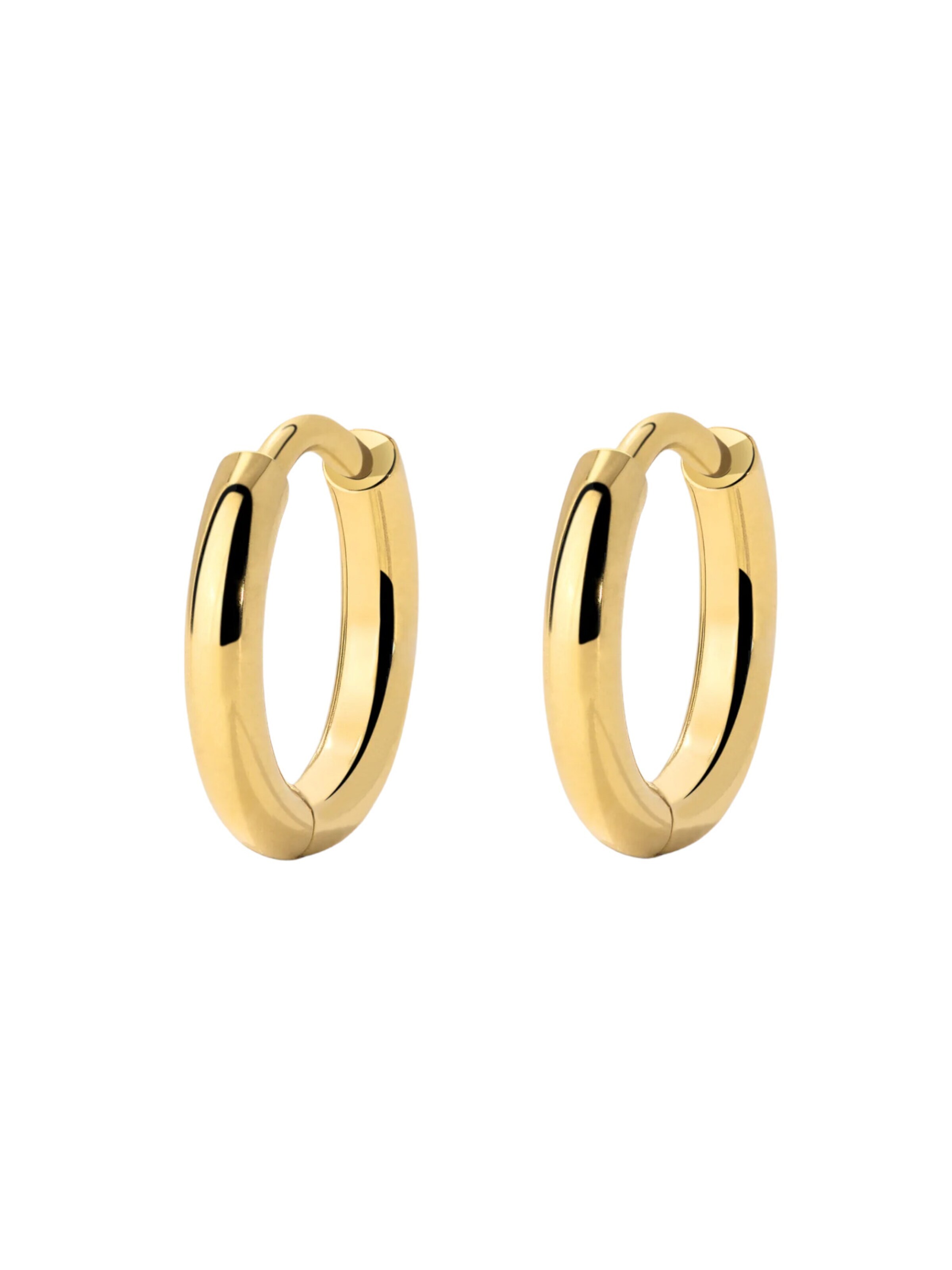 Luamaya Ohrringe 'Baby Hoops'‌‌‌‌‌‌‌ in Gold: Vorderseite