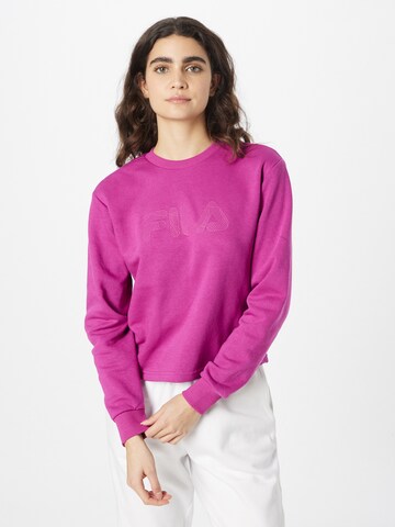 FILA Αθλητική μπλούζα φούτερ 'BEVAIX' σε ροζ: μπροστά