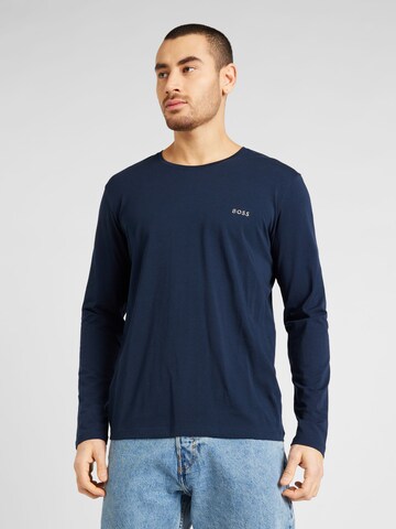 T-Shirt 'Mix&Match' BOSS en bleu : devant