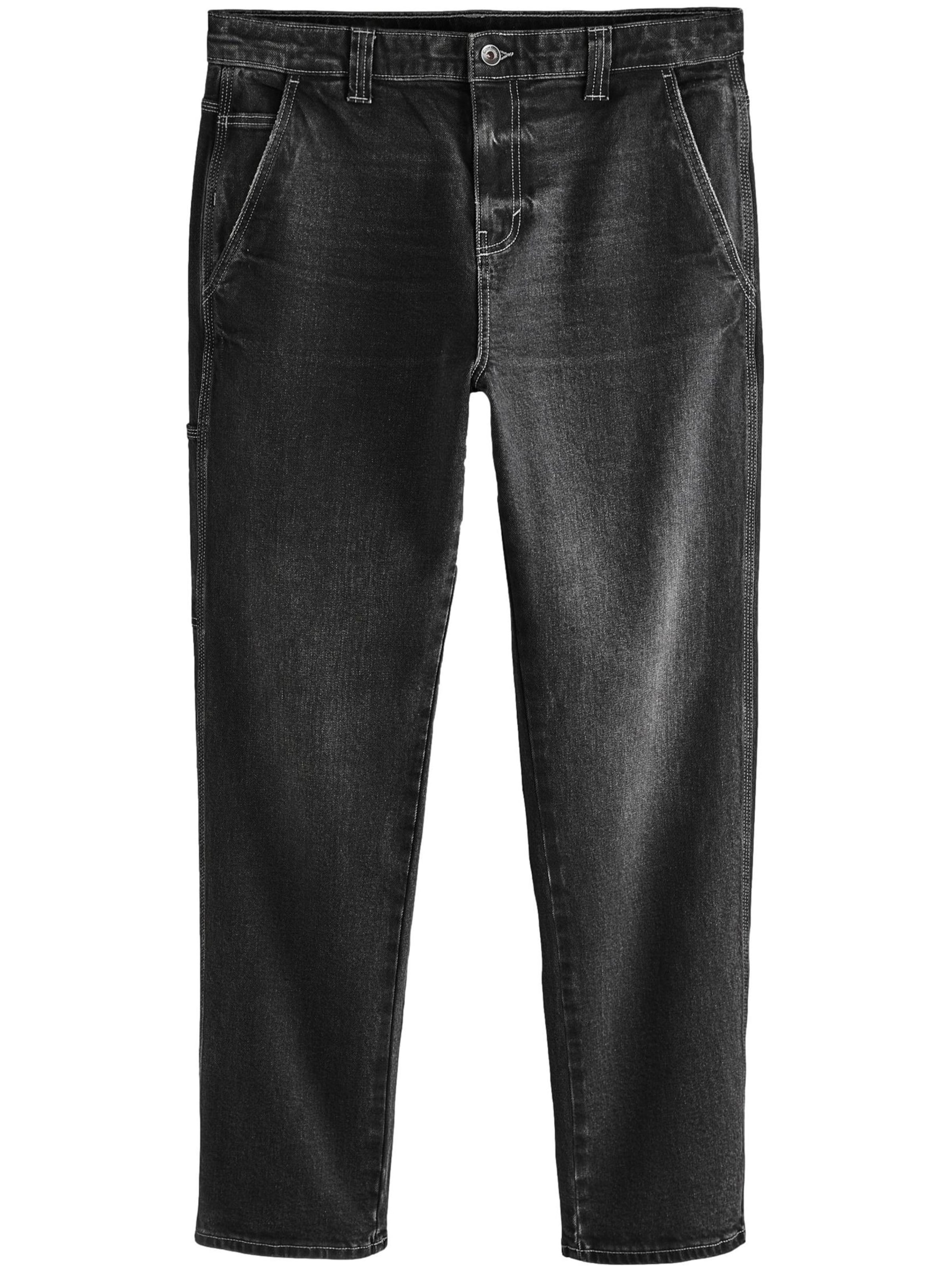 Next Regular Jeans in Zwart: voorkant
