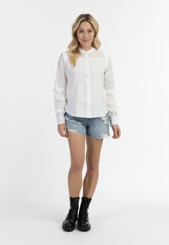 DreiMaster Vintage - Blusa en blanco