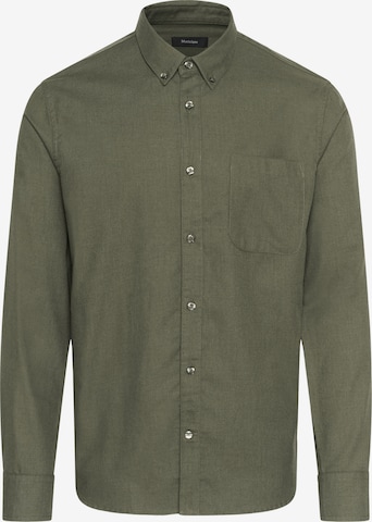 Matinique Button Up Shirt 'MATrostol' in Green: front