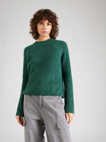 PIECES Pulover 'Ellen' | zelena barva: sprednja stran