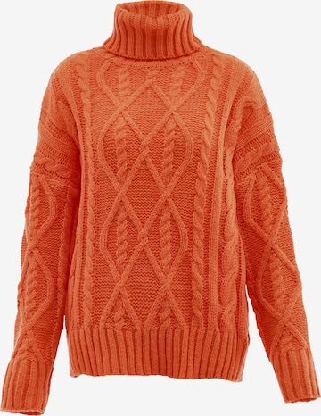 Pull-over MYMO en orange : devant