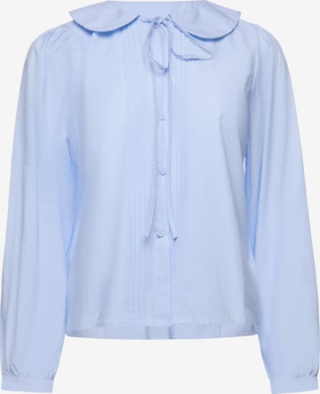 Chemisier Usha en bleu : devant
