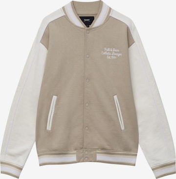 Pull&Bear Tussenjas in Beige: voorkant