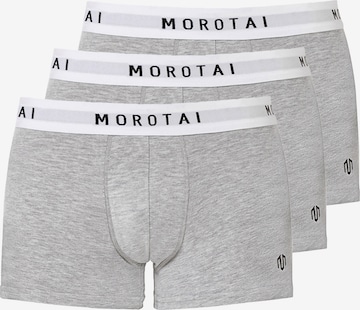 MOROTAI Bokserishortsit 'PREMIUM' värissä harmaa: etupuoli