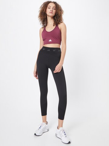 ADIDAS SPORTSWEAR Skinny Sportsbukser 'Aero' i sort