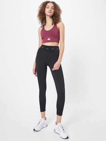 ADIDAS SPORTSWEAR Skinny Παντελόνι φόρμας 'Aero' σε μαύρο