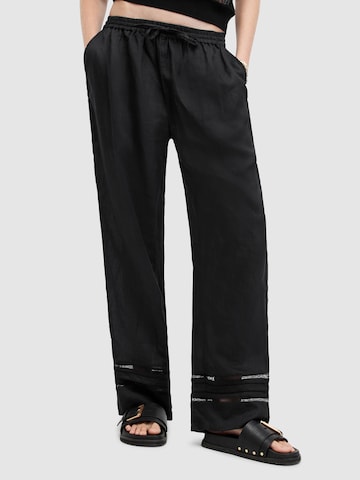 AllSaints Wide leg Broek 'JADE' in Zwart: voorkant