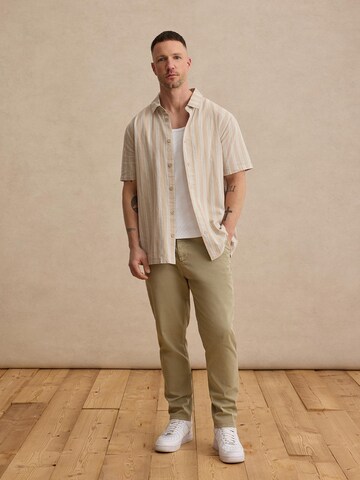 DAN FOX APPAREL Regular fit Overhemd 'Levin' in Beige