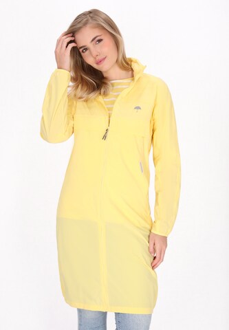 Schmuddelwedda Between-seasons coat in Yellow: front