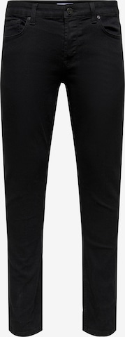 Only & Sons Slimfit Jeans 'Loom' in Zwart: voorkant