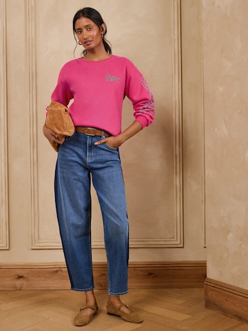 love & roses - Sweatshirt em rosa