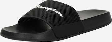 Champion Authentic Athletic Apparel Beach & Pool Shoes 'DTN21' in Black: front