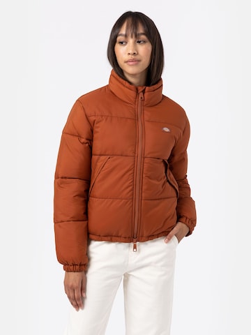 DICKIES Between-Season Jacket 'ALATNA' in Brown: front