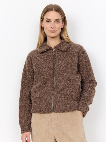 Soyaconcept Knit Cardigan 'HIRE' in Brown: front