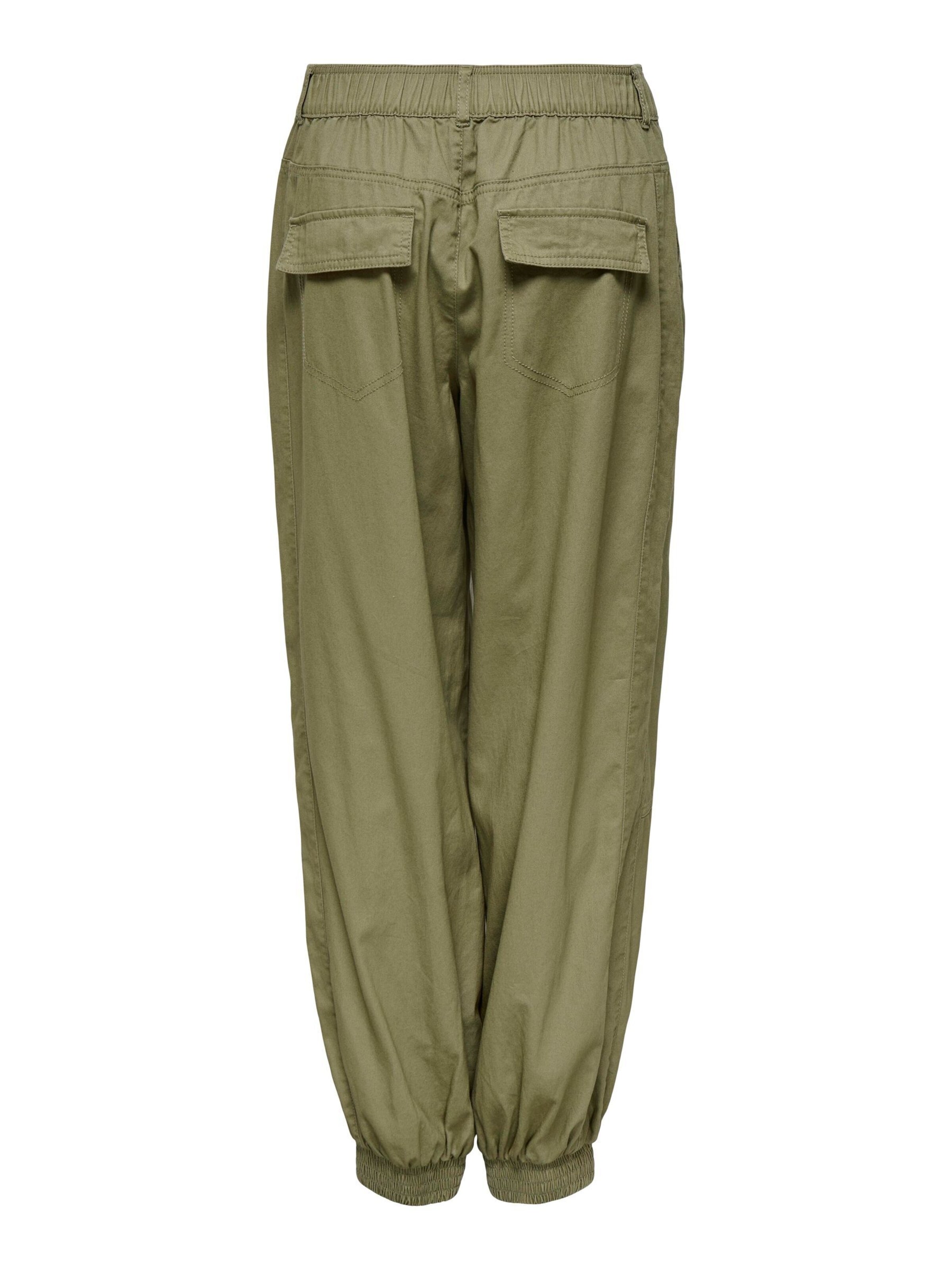 ONLY Tapered Trousers 'ONLTinne' in Green