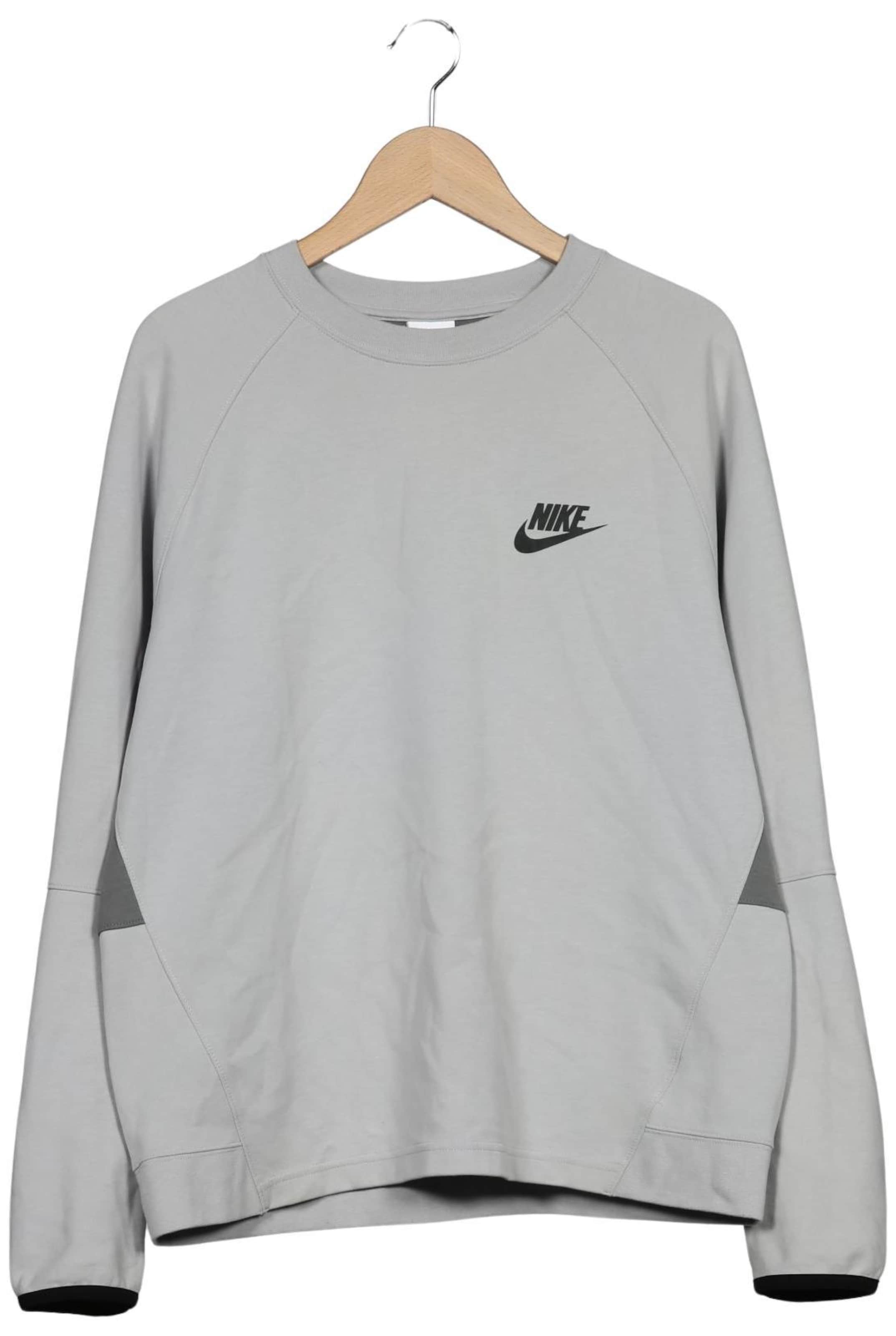 NIKE Sweatshirt & Zip-Up Hoodie in L in Grey: front
