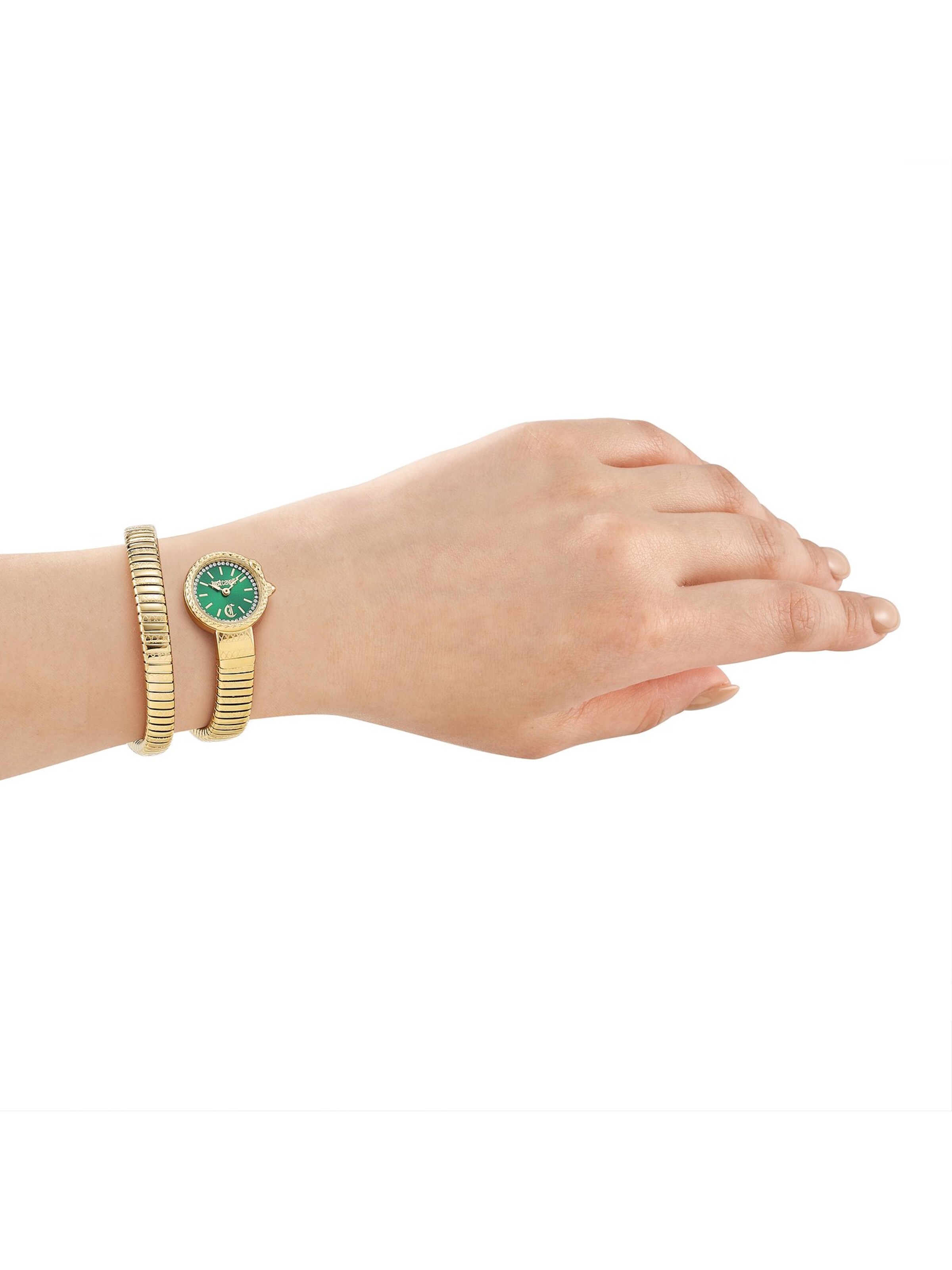 Just Cavalli Uhr in Gold: Vorderseite