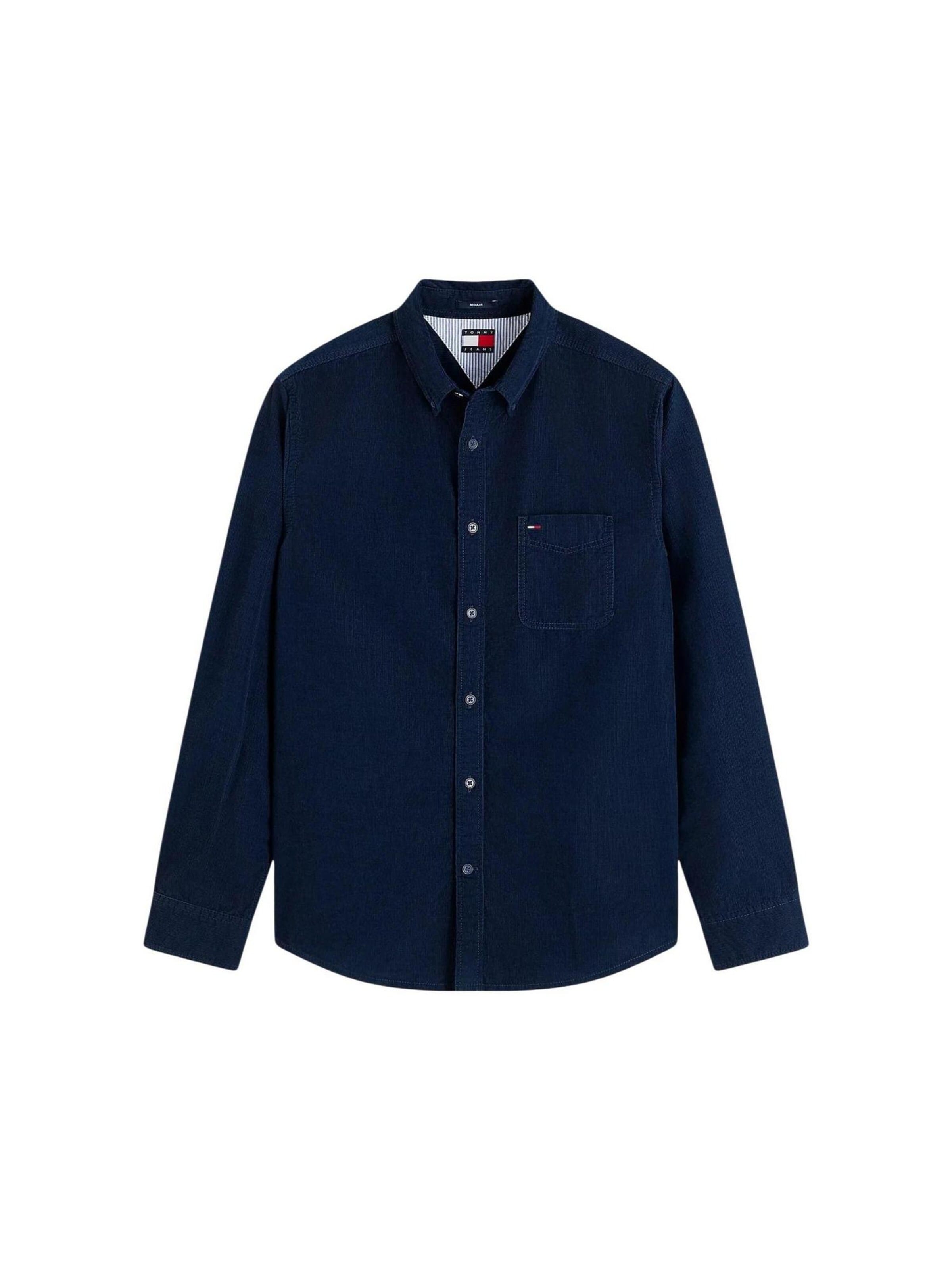 Tommy Jeans - Ajuste regular Camisa 'DM0DM23517' en azul: frente