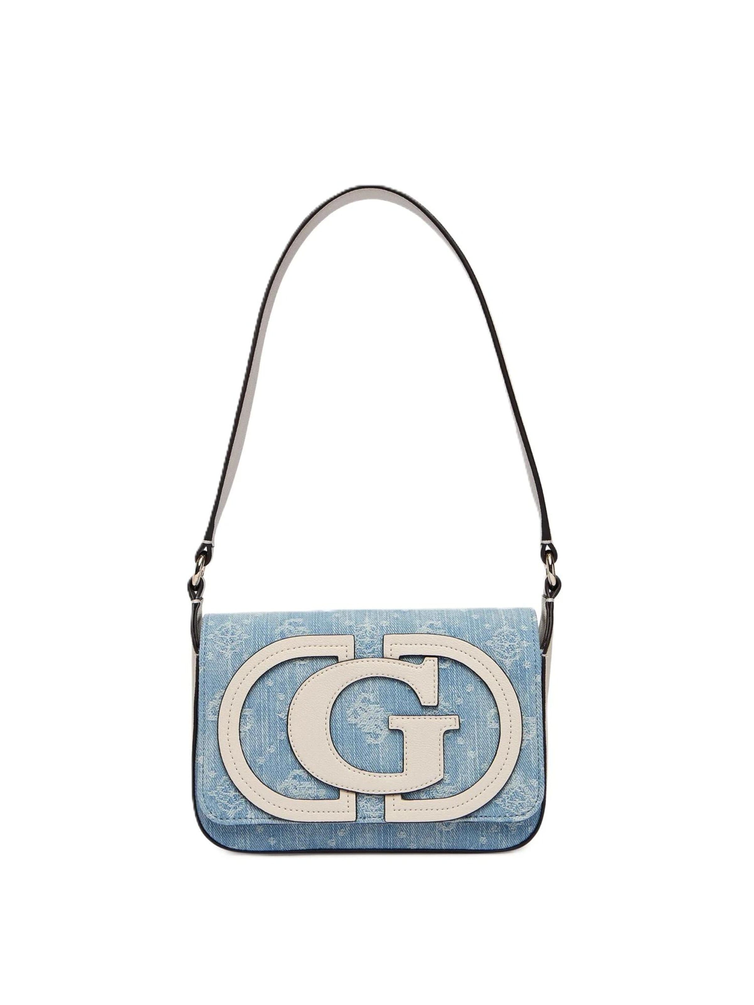 Borsa a mano 'DG974019' di GUESS in blu: frontale