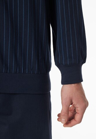 Pigiama lungo 'Comfort Essentials' di SCHIESSER in blu