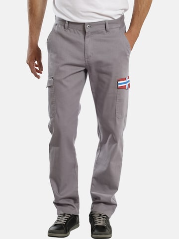 Loosefit Jeans cargo 'Lairgnen' Jan Vanderstorm en gris : devant