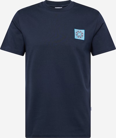 SELECTED HOMME Camiseta 'TATE' en turquesa / azul noche / blanco, Vista del producto