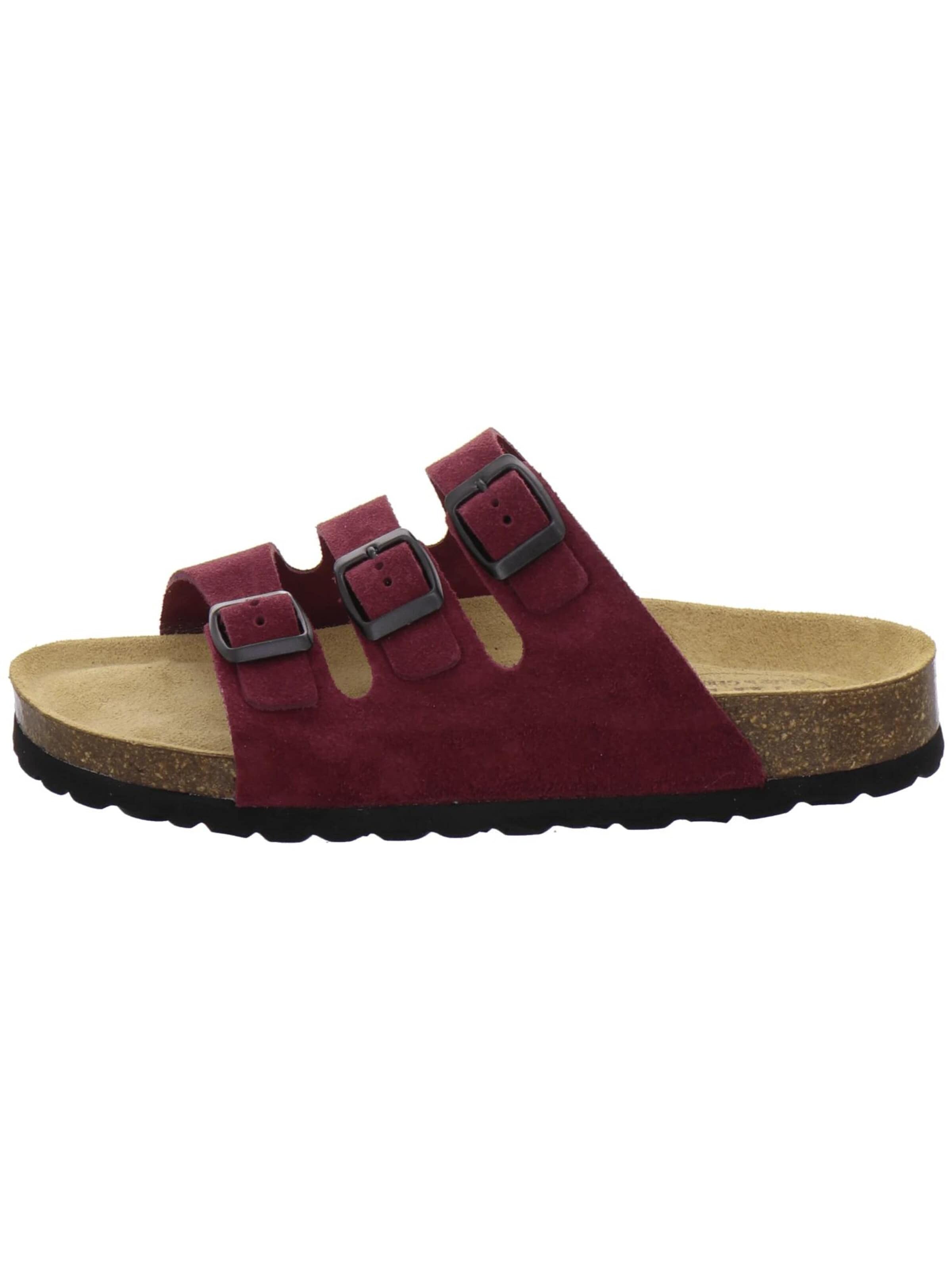AFS-Schuhe - Zapatos abiertos 'Pantoletten Damen Dreischnaller beere' en lila