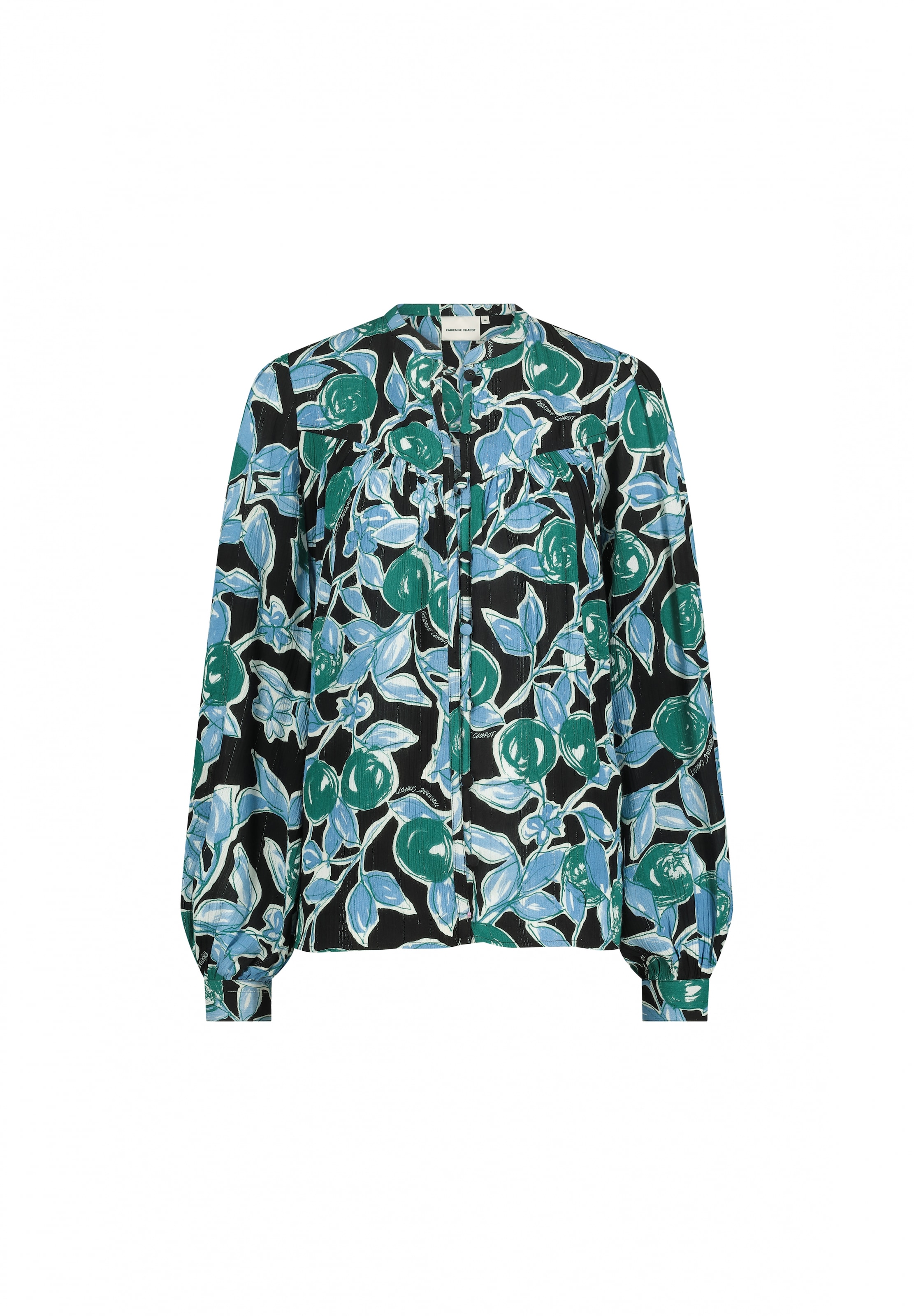 Chemisier Fabienne Chapot en noir : devant