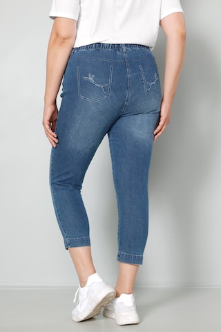 MIAMODA Skinny Jeggings in Blue