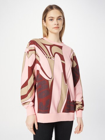 Sweat-shirt 'Dashimaki' HUGO en rose : devant