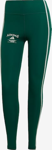 ADIDAS PERFORMANCE Skinny Športové nohavice 'Optime Heritage' - Zelená: predná strana