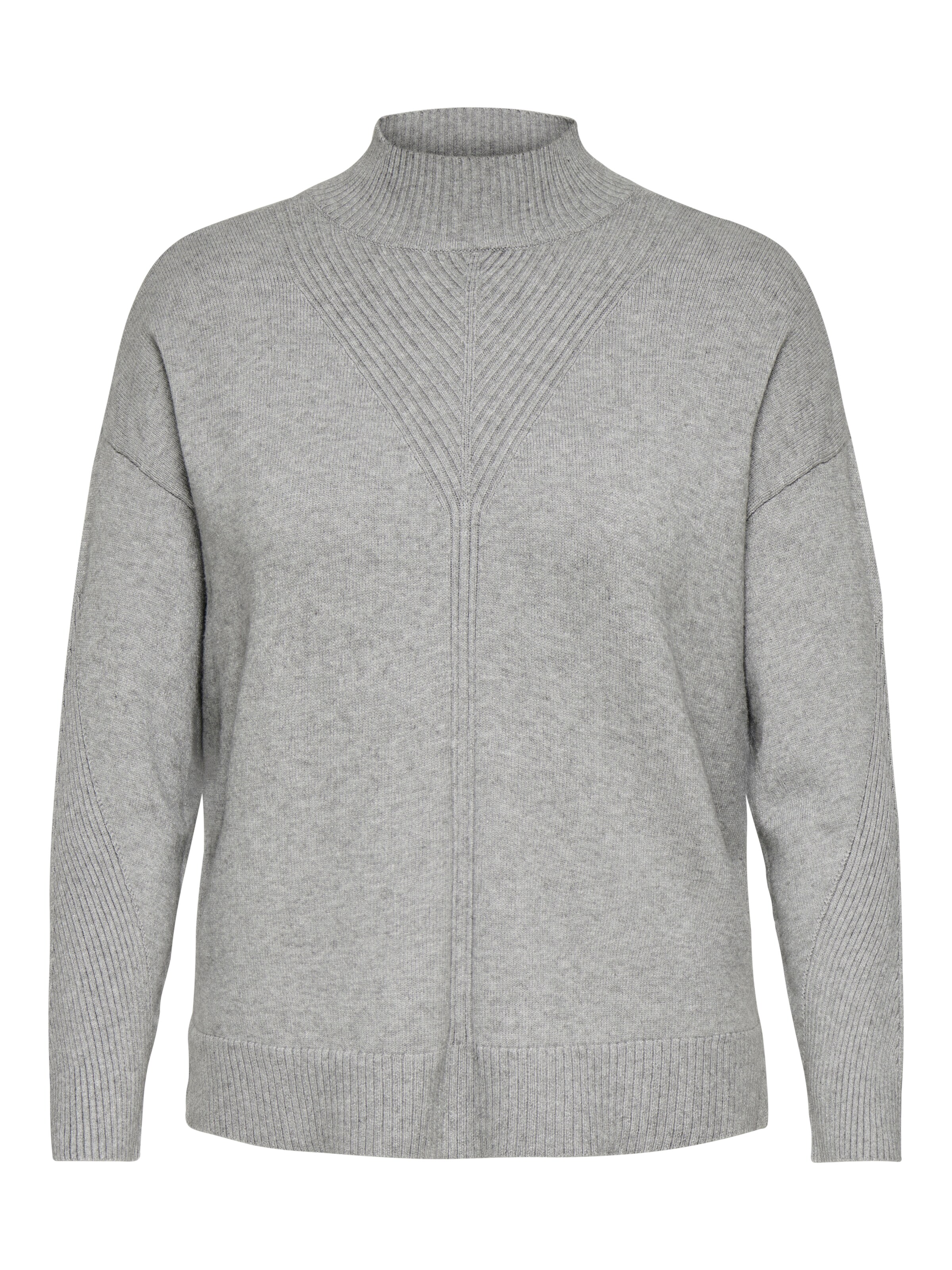ONLY Carmakoma Sweater in Grey: front