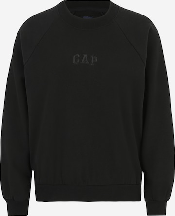 Sweat-shirt Gap Petite en noir : devant