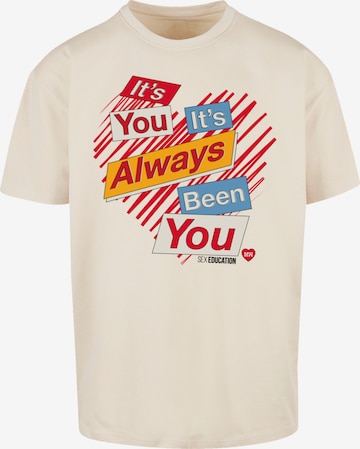 F4NT4STIC T-Shirt 'Sex Education It's Always You Netflix TV Series' in Beige: predná strana